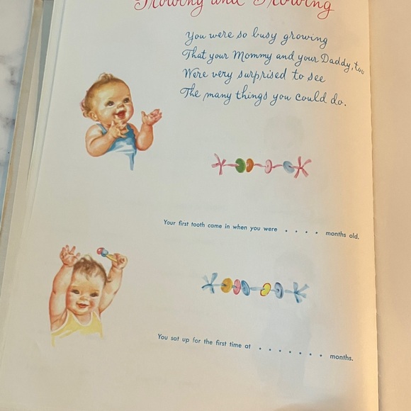 Vintage 1960’s Baby Book Partially Used - Picture 6 of 8